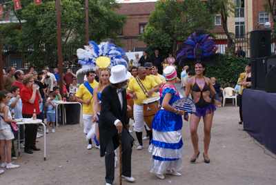 Comparsa de uruguayos en Madrid